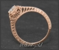 Preview: Jugendstil Design Diamant Ring mit 0,41ct, 585 Rotgold